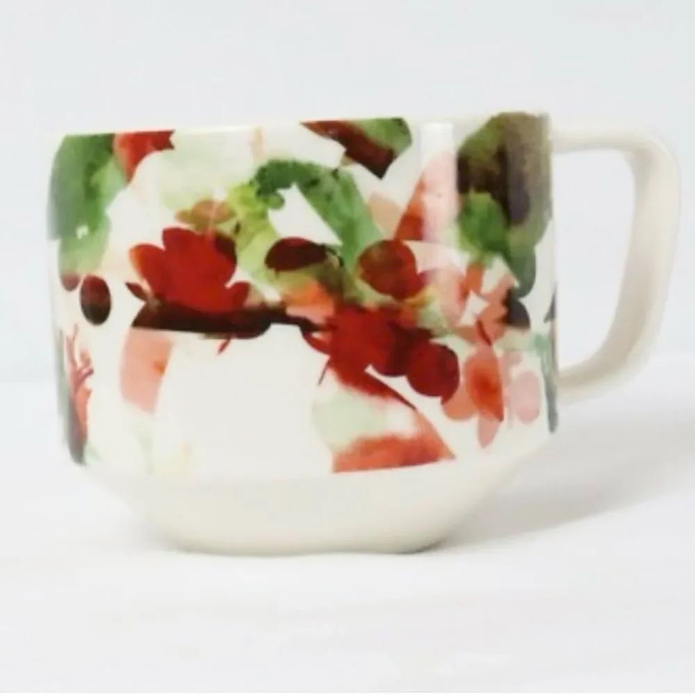 Starbucks Artisan Series From Seed To Cherry Red Green White 2014 Collection Mug